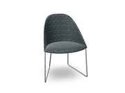 Cila Fully Upholstered Chair With Sled Base Chairs Arper 