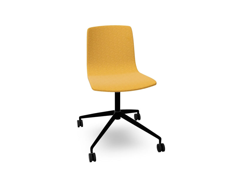 Aava 02 Fixed Trestle Base Chair With Fully Upholstered Chairs Arper 