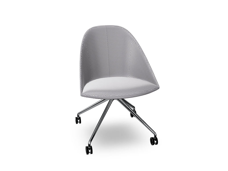 Cila Fully Upholtered Chair With Fixed Trestle Base Chairs Arper 