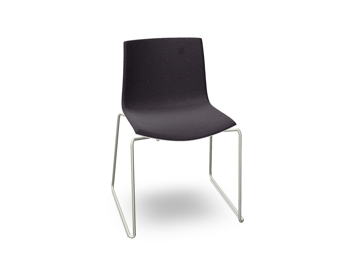 Catifa 46 Sled Base Polypropylene with Front-Face Upholstery