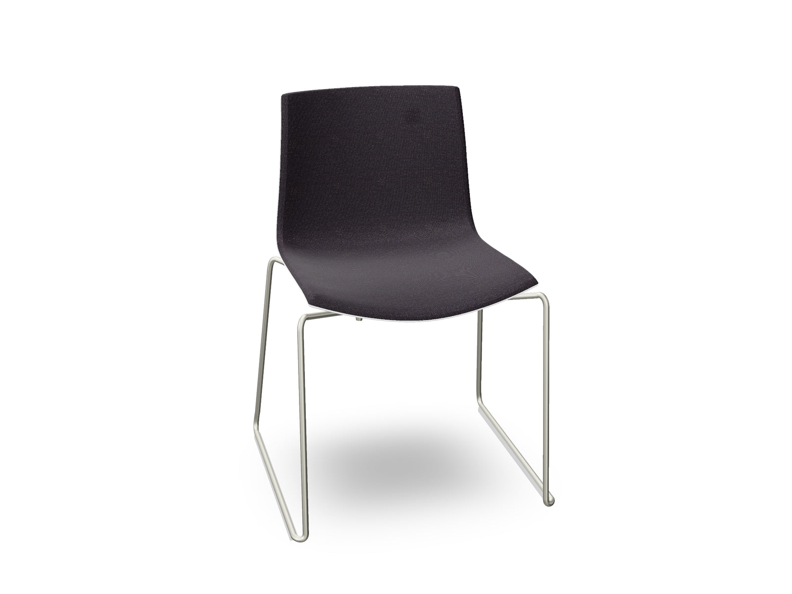 Catifa 46 Sled Base Polypropylene with Front-Face Upholstery