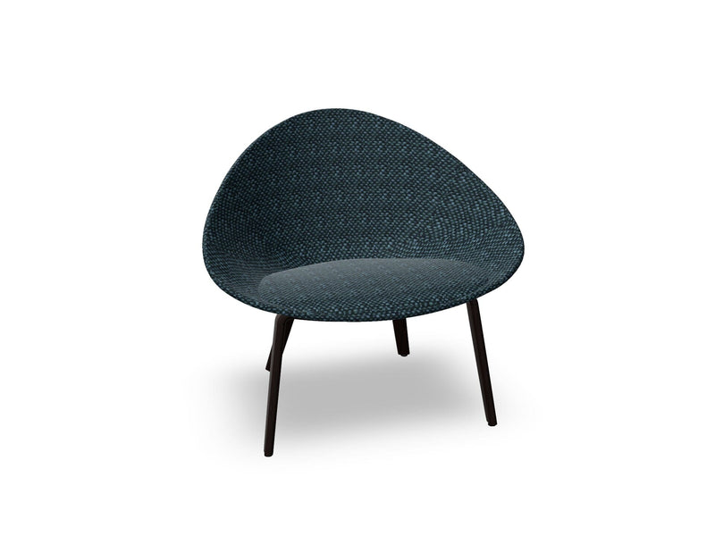 Adell 4 Leg Wood Lounge Chair With Fully Upholstered lounge chair Arper 