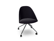 Cila Fully Upholtered Chair With Fixed Trestle Base Chairs Arper 