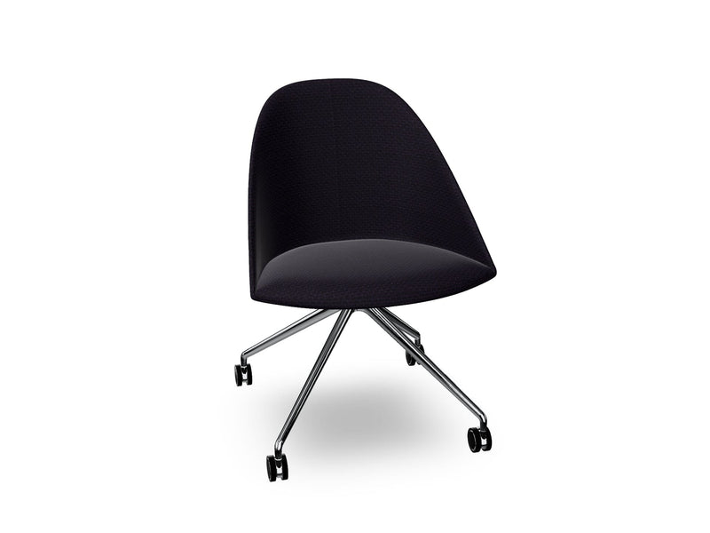 Cila Fully Upholtered Chair With Fixed Trestle Base Chairs Arper 