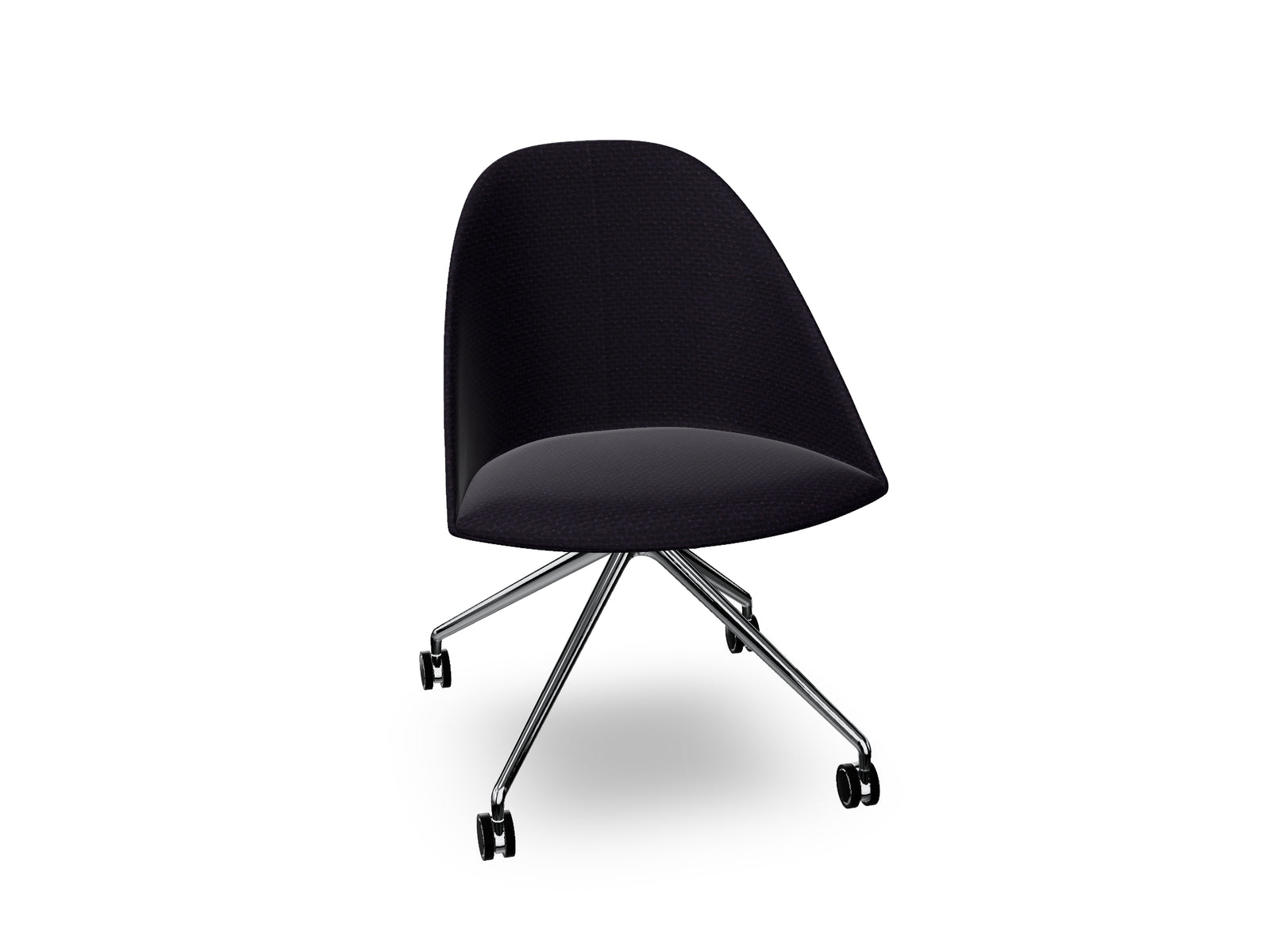 Cila Fully Upholtered Chair With Fixed Trestle Base