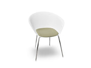 Duna 02 Four Leg Chair With Seat Cushion Chairs Arper 