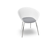 Duna 02 Four Leg Chair With Seat Cushion Chairs Arper 