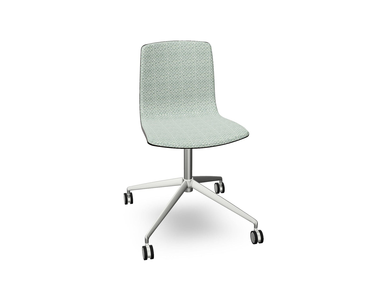 Aava 02 Fixed Trestle Base Wood Chair With Front Upholstery Chairs Arper 