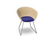 Duna 02 Sled Base Chair With Seat Cushion Chairs Arper 