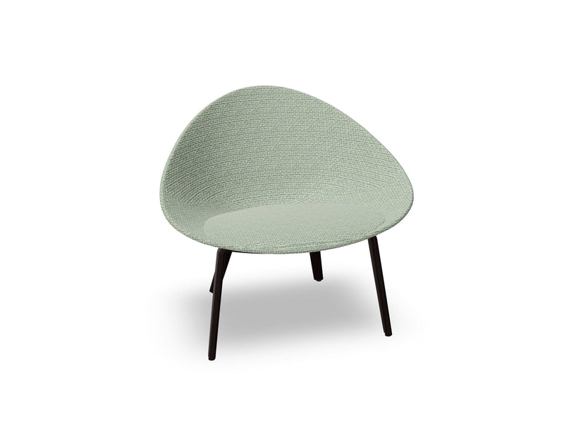 Adell 4 Leg Wood Lounge Chair With Fully Upholstered lounge chair Arper 