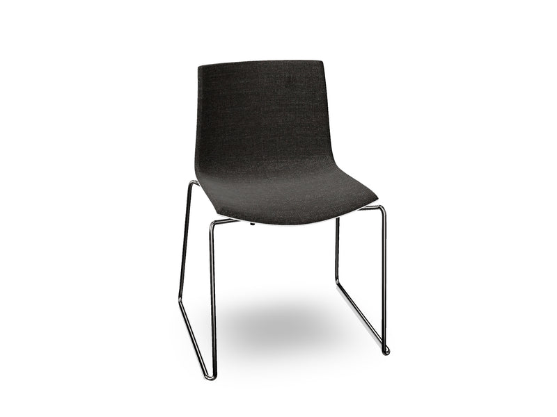 Catifa 46 Sled Base Polypropylene with Front-Face Upholstery