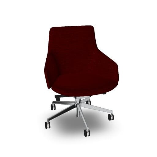 Aston Conference Syncro Five Way Star Base Armchair task chair Arper 