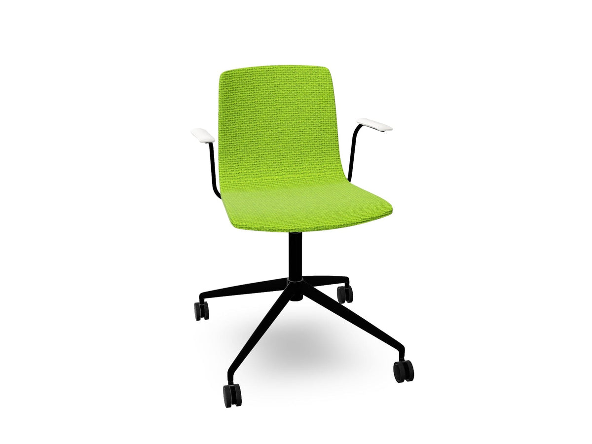 Aava 02 Fixed Trestle Base Chair With Fully Upholstered Chairs Arper 