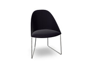 Cila Fully Upholstered Chair With Sled Base Chairs Arper 