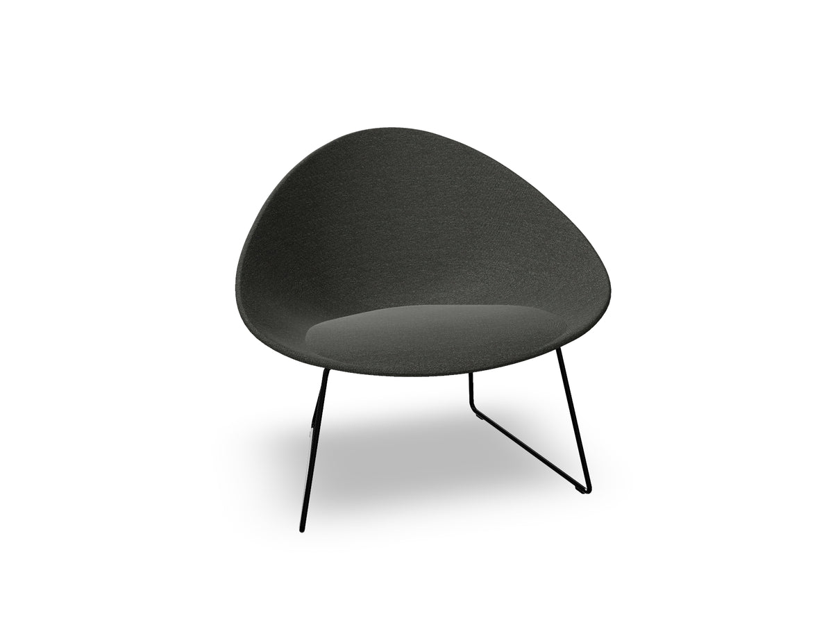 Adell Sled Base Lounge Chair With Fully Upholstered