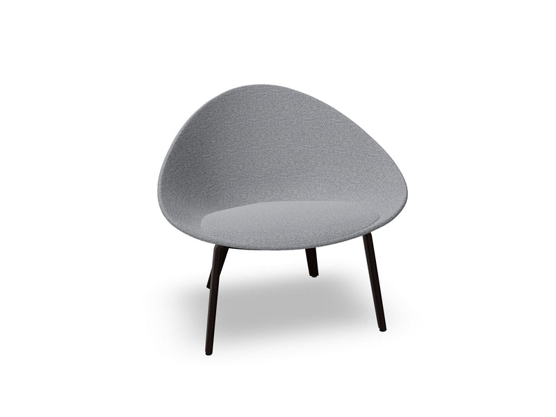 Adell 4 Leg Wood Lounge Chair With Fully Upholstered lounge chair Arper 