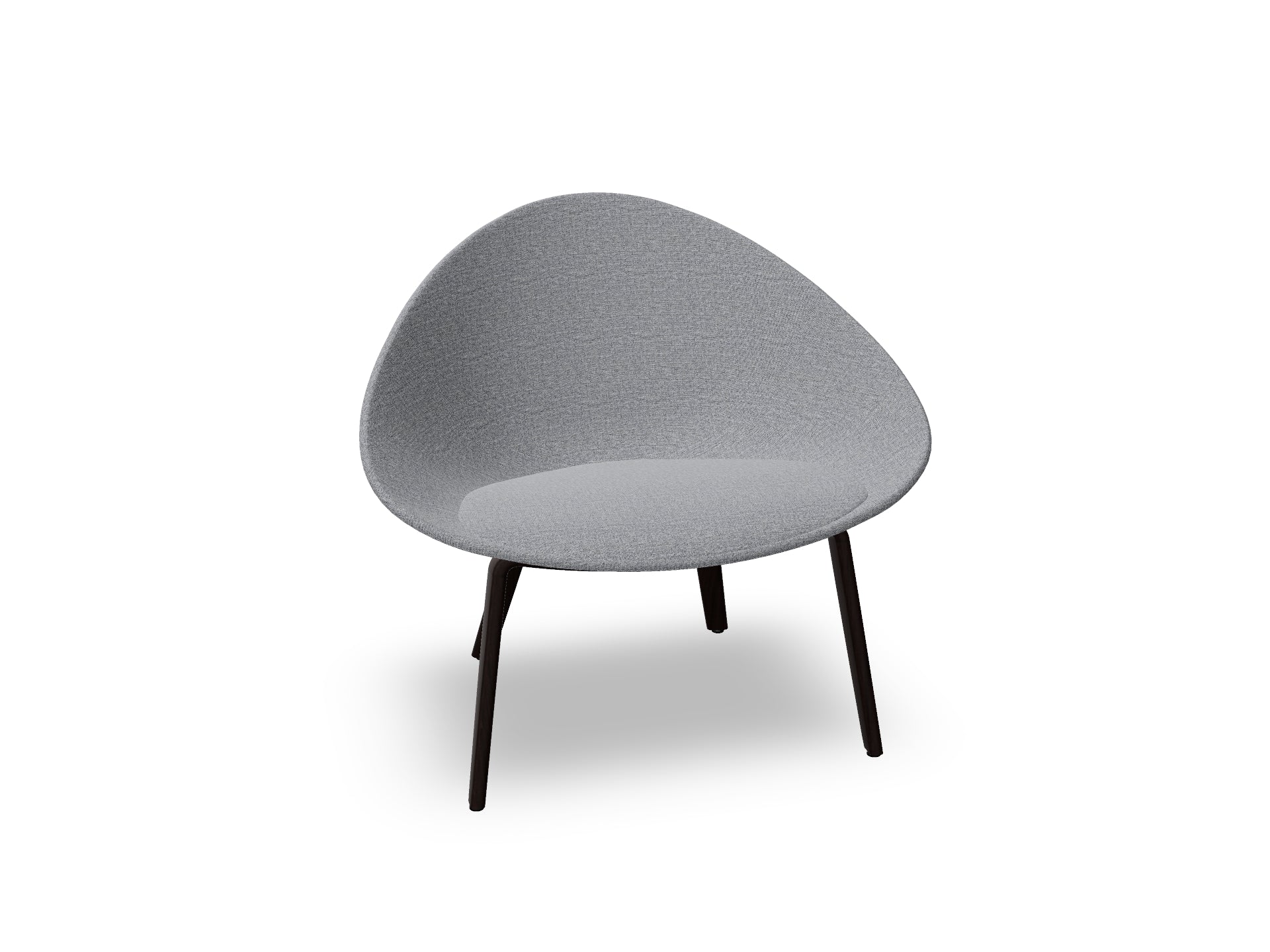 Adell 4 Leg Wood Lounge Chair With Fully Upholstered