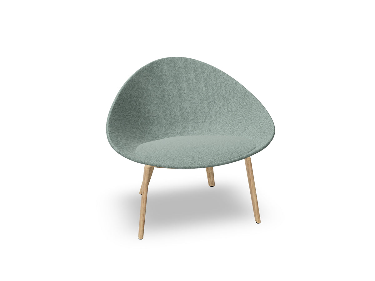 Adell 4 Leg Wood Lounge Chair With Fully Upholstered