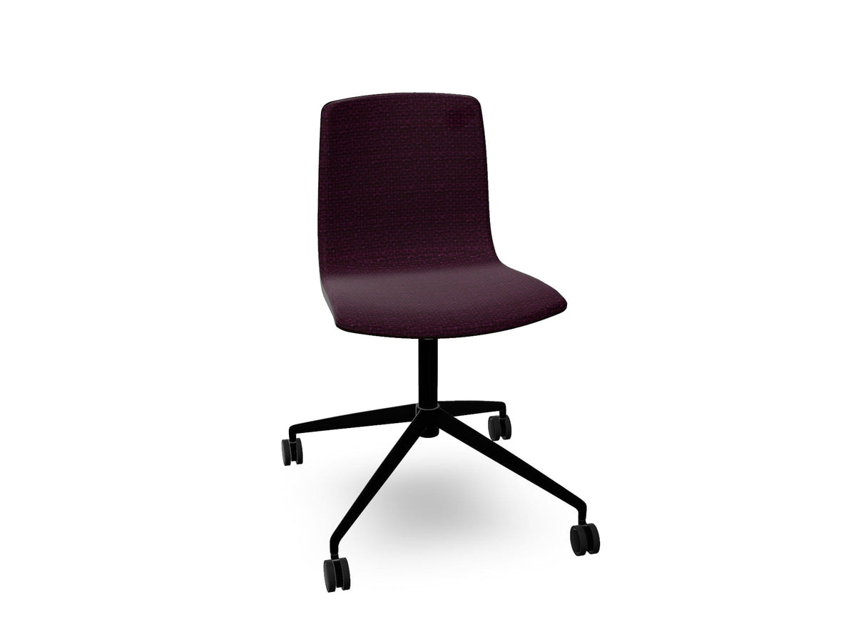 Aava 02 Fixed Trestle Base Wood Chair With Front Upholstery Chairs Arper 