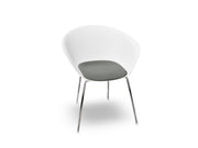 Duna 02 Four Leg Chair With Seat Cushion Chairs Arper 
