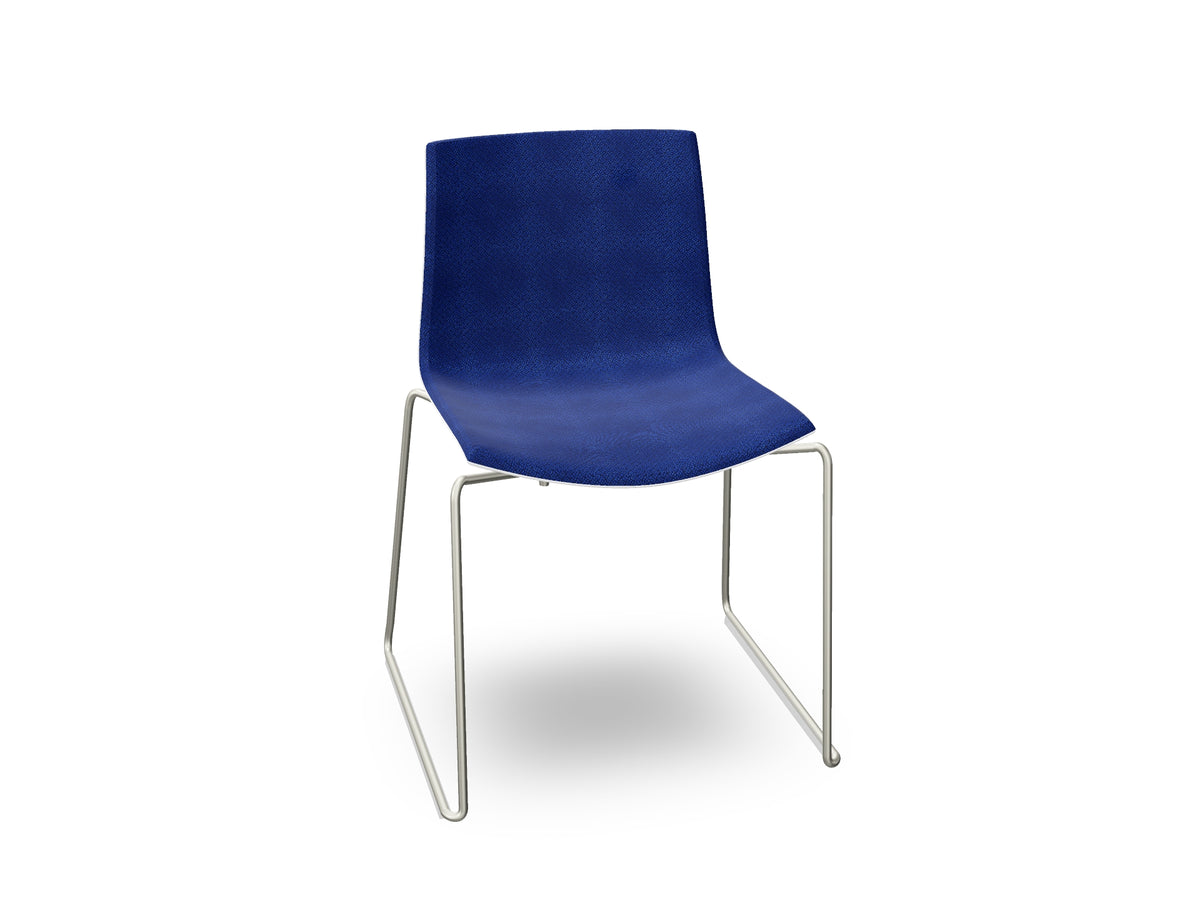 Catifa 46 Sled Base Polypropylene with Front-Face Upholstery