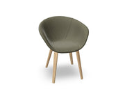 Duna 02 Wood Leg Chair With Full Upholstery Chairs Arper 