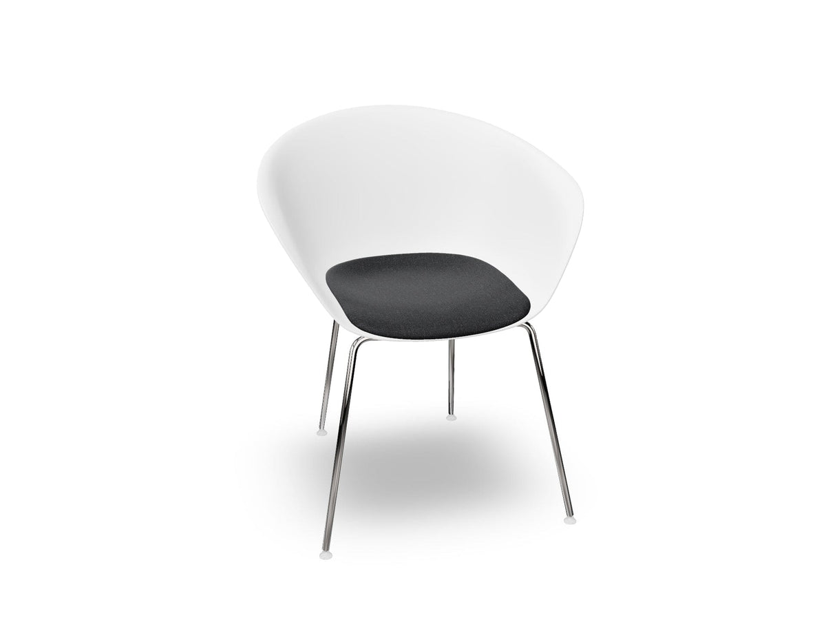 Duna 02 Four Leg Chair With Seat Cushion Chairs Arper 