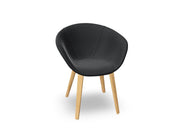 Duna 02 Wood Leg Chair With Full Upholstery Chairs Arper 