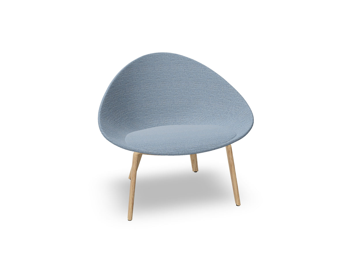 Adell 4 Leg Wood Lounge Chair With Fully Upholstered