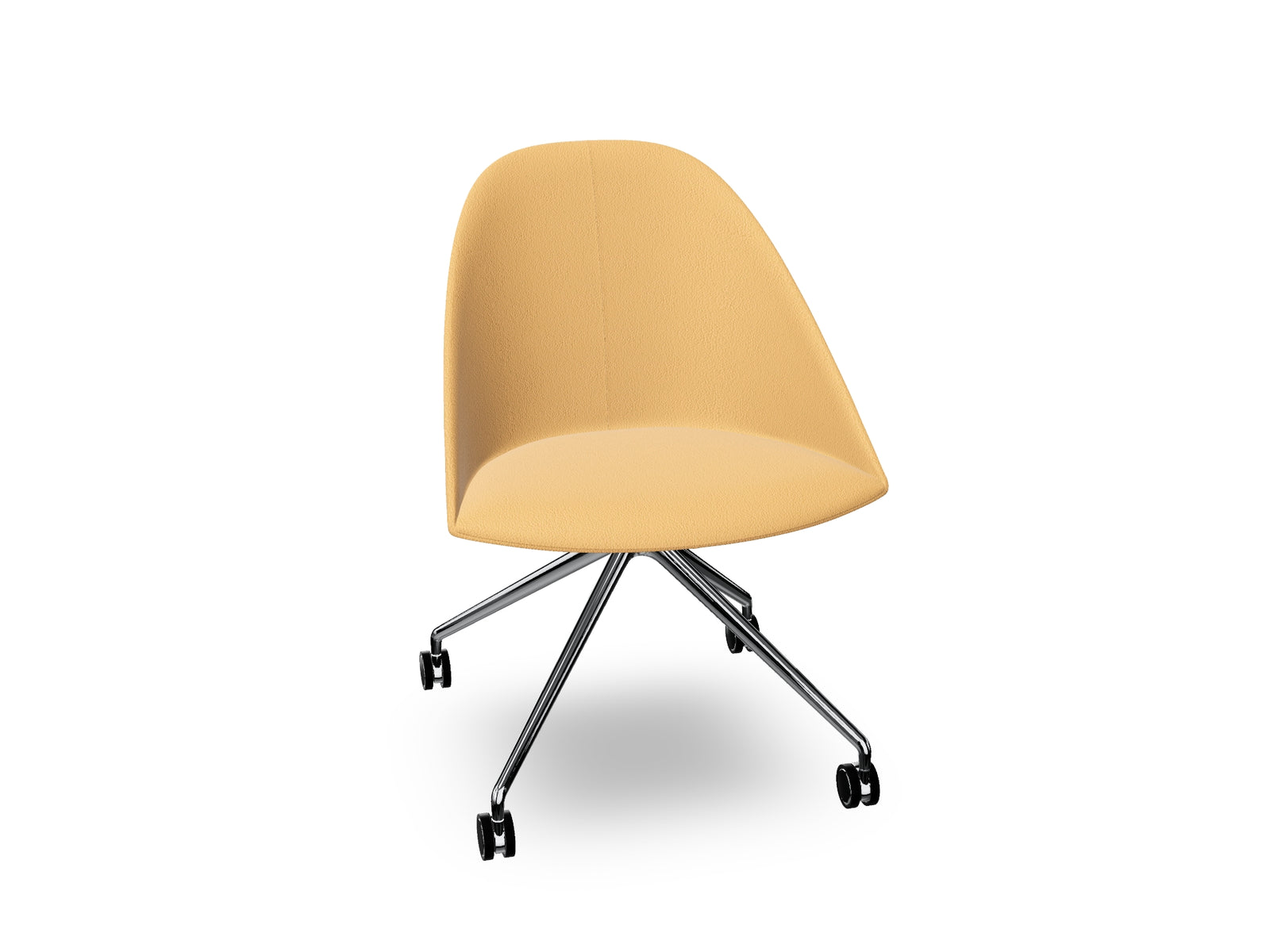 Cila Fully Upholtered Chair With Fixed Trestle Base