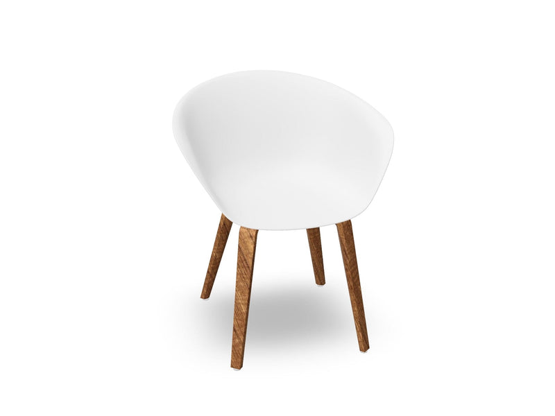 Duna 02 Polypropylene Chair With Wood Legs Chairs Arper 