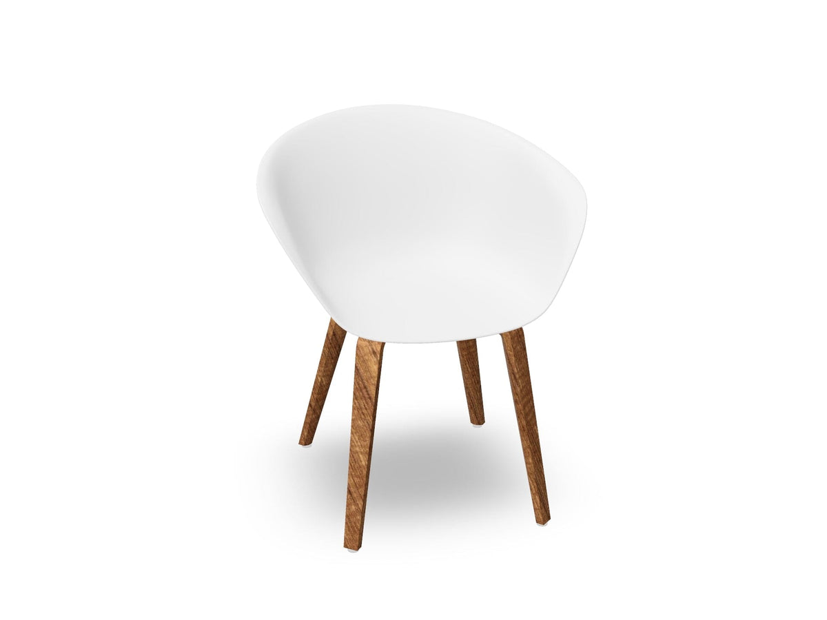 Duna 02 Polypropylene Chair With Wood Legs Chairs Arper 