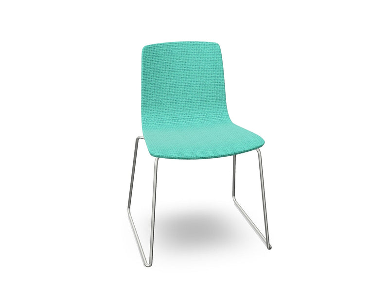 Aava 02 Sled Base Chair With Fully Upholstered Chairs Arper 