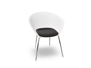 Duna 02 Four Leg Chair With Seat Cushion Chairs Arper 