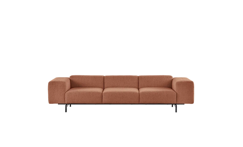 Largo three-seater curly