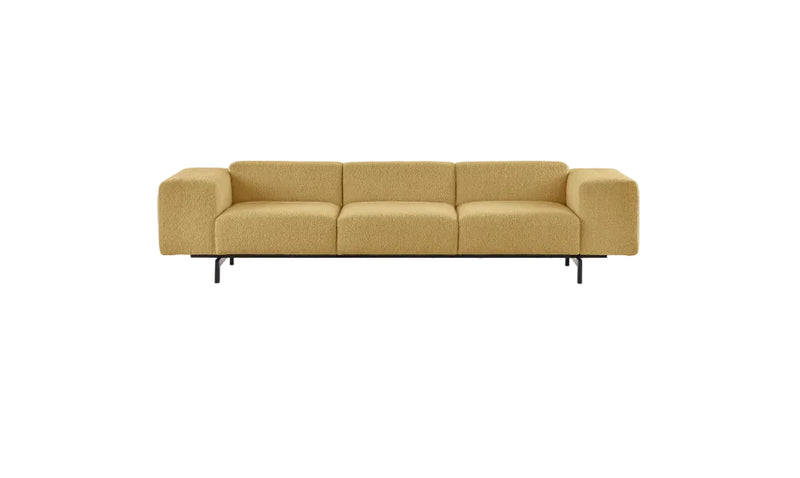 Largo three-seater curly