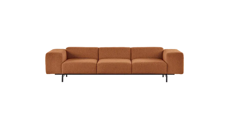 Largo three-seater curly