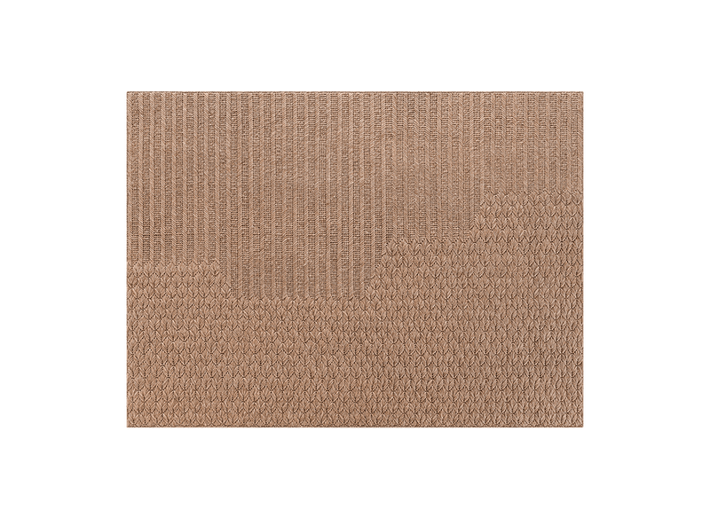 Chaddar Rug Pouf Gan Small Camel 