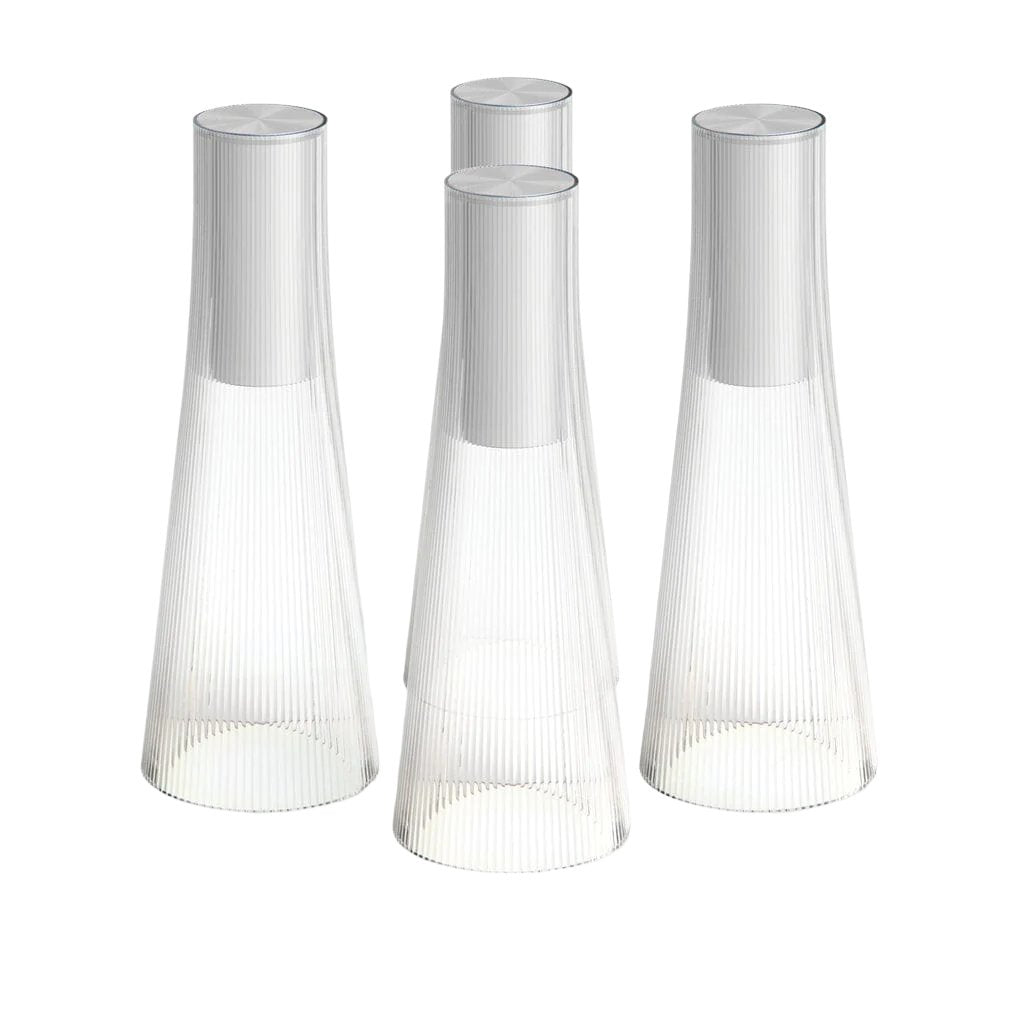 Candel Table Lamp - 4 Pack Table Lamps Pablo Clear/Silver 