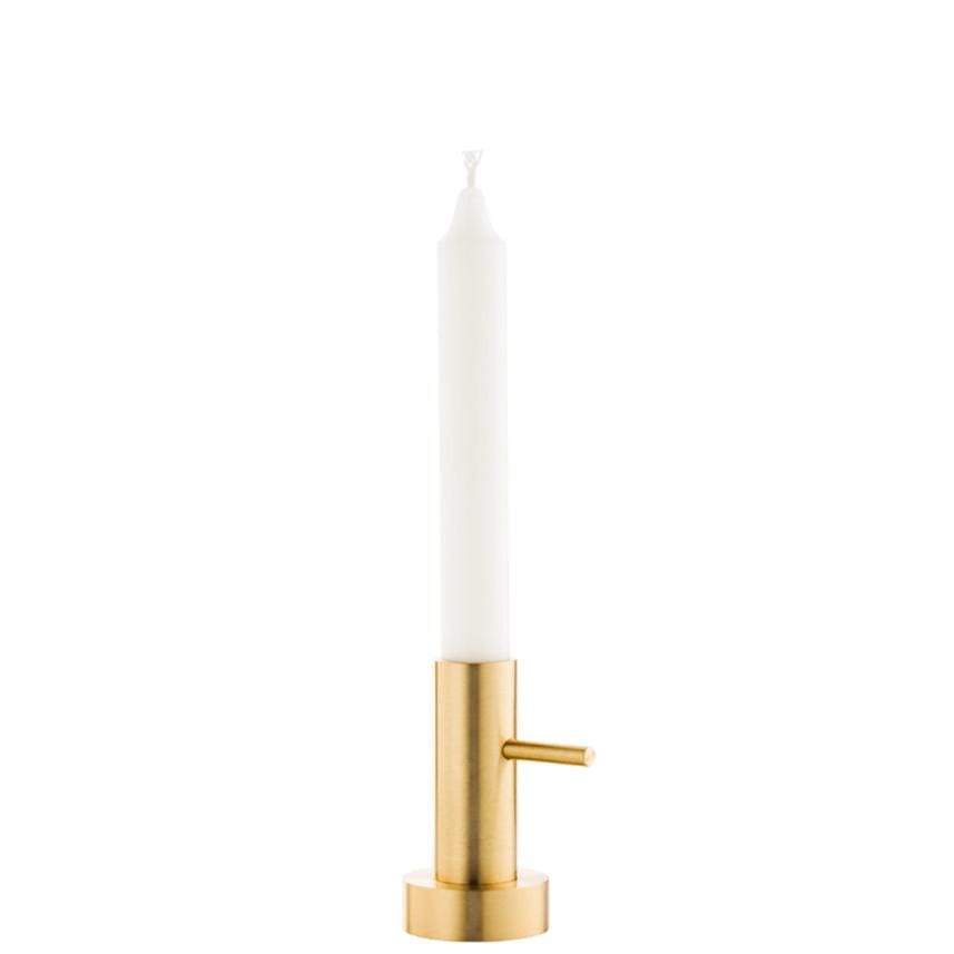 Candleholder Single Accessories Fritz Hansen Lacquered Brass Single 1 