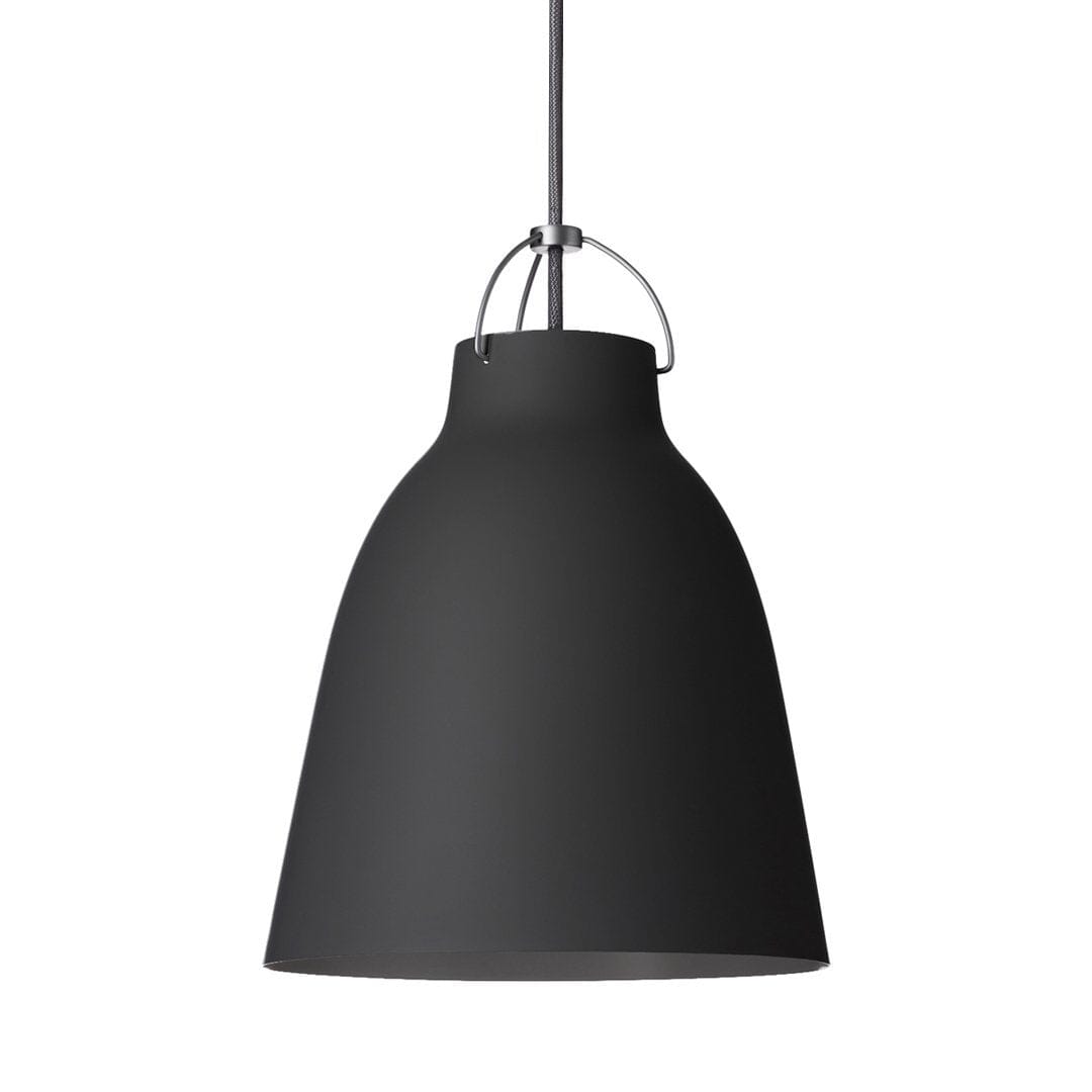 Caravaggio Matte Suspension Lamp hanging lamps Fritz Hansen Large (P3) Black 