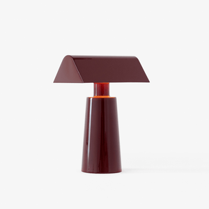 Caret Portable Table Lamp MF1 Table Lamps &Tradition Dark Burgundy 