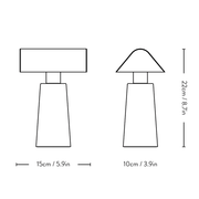 Caret Portable Table Lamp MF1 Table Lamps &Tradition 