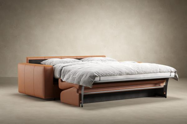 Carnell Leather Sleeper Sofa