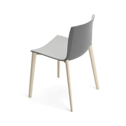 Catifa 46 Wood Four Leg Polypropylene With Front-Face Upholstery Side/Dining Arper 