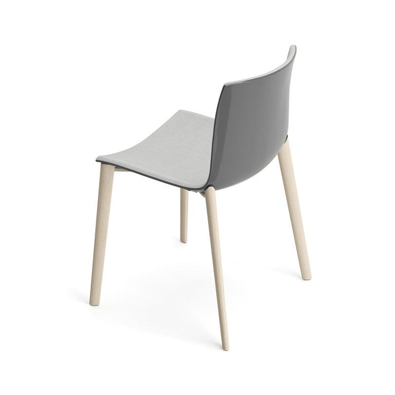 Catifa 46 Wood Four Leg Polypropylene With Front-Face Upholstery Side/Dining Arper 