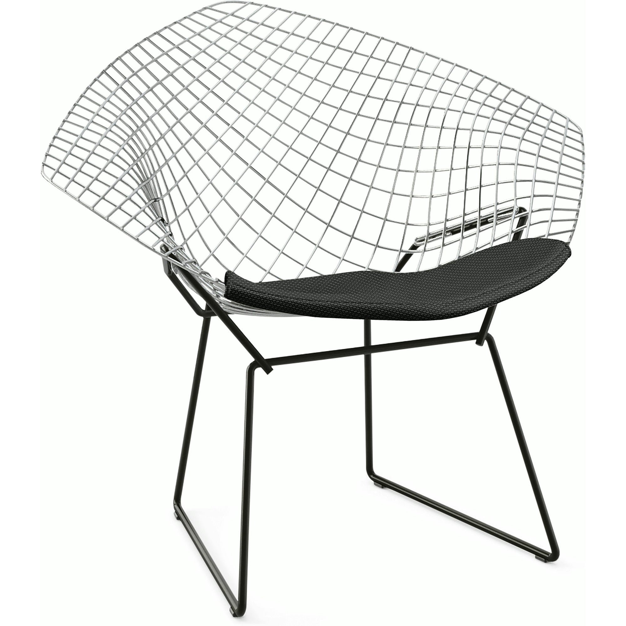 Bertoia Two-Tone Diamond Chair with Seat Cushion