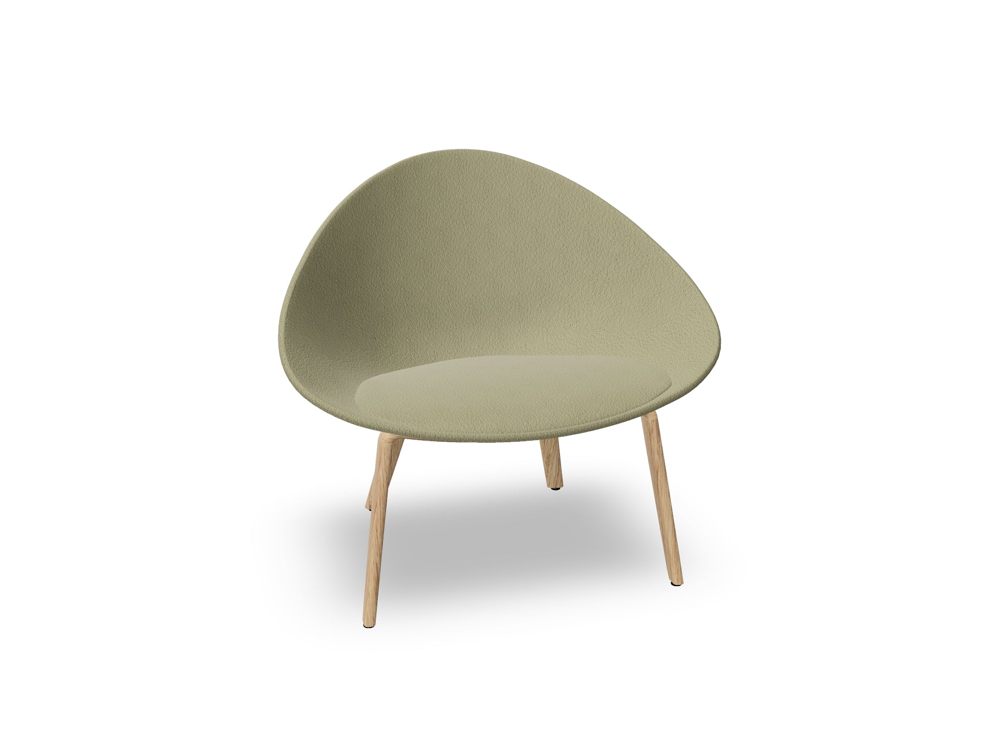 Adell 4 Leg Wood Lounge Chair With Fully Upholstered