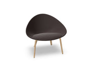 Adell 4 Leg Wood Lounge Chair With Fully Upholstered lounge chair Arper 