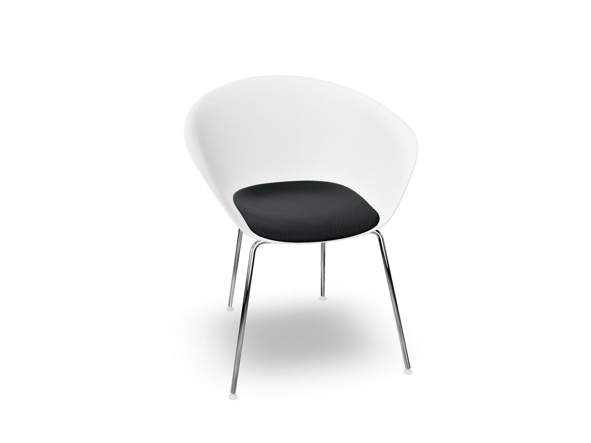 Duna 02 Four Leg Chair With Seat Cushion Chairs Arper 